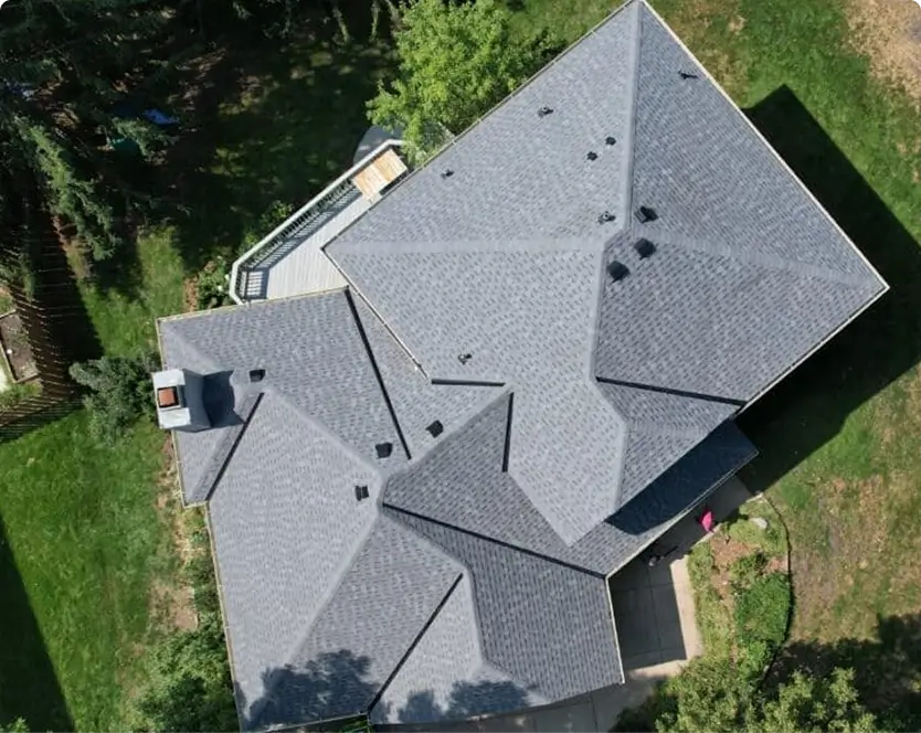 Storm damage repair work